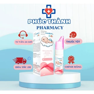 DUNG DỊCH XỊT MŨI DR.NASAL KID TRẺ TRÊN 6 THÁNG TUỔI (CHAI 70ML)