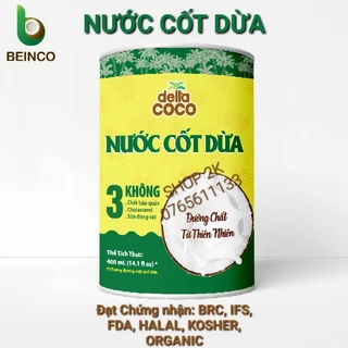 Nước Cốt Dừa Bến Tre Delta CoCo lon 400ml