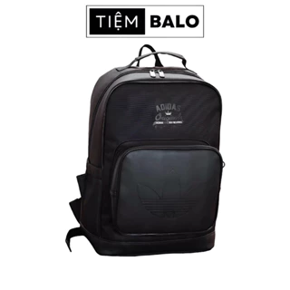 Balo Thể Thao Thời Trang Nam Nữ DAS LEATHER FULL BLACK Logo Dập Chìm Size 45*30Cm Đựng Vừa Laptop 15,6 Inch TIỆM BALO NÈ