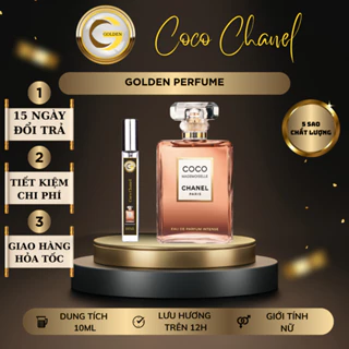 Nước hoa nữ Chanel Coco Mademoiselle Intense nữ  thanh lịch quyến rũ chiết 10ml - Golden_official