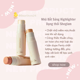 (Sheglam/sẵn) Phấn Bắt Sáng Highlighter Thuần Chay Nhũ Mịn Lâu Trôi