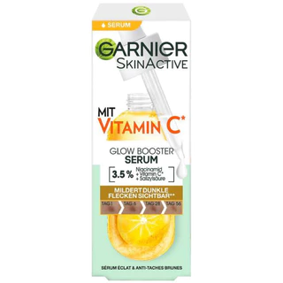 Serum Vitamin C Glow Boost Garnier dưỡng trắng da, mờ thâm (30 ml)-ảnh thật ở cuối