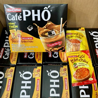 Cafe Phố sữa đá Hộp tặng Trà sữa Hillway ly Bự