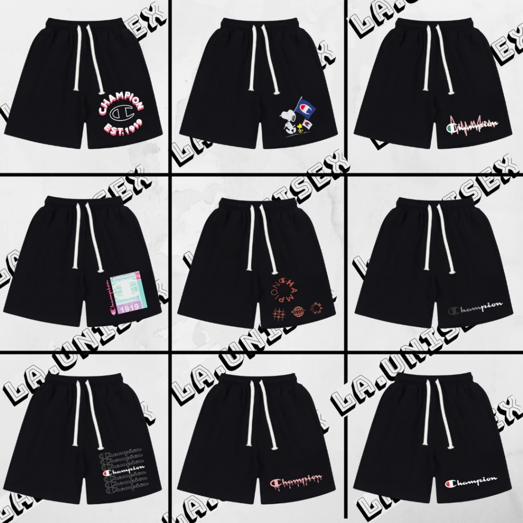 [FREE SHIP] Quần Short Nỉ Nam Nữ Champion, Nhiều Mẫu Chất Nỉ Chân Cua dày dặn full tag mac túi zip hãng