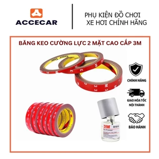 Băng Keo 2 Mặt Cường Lực Siêu Dính, Băng Dính Chính Hãng 3M - ACCECAR