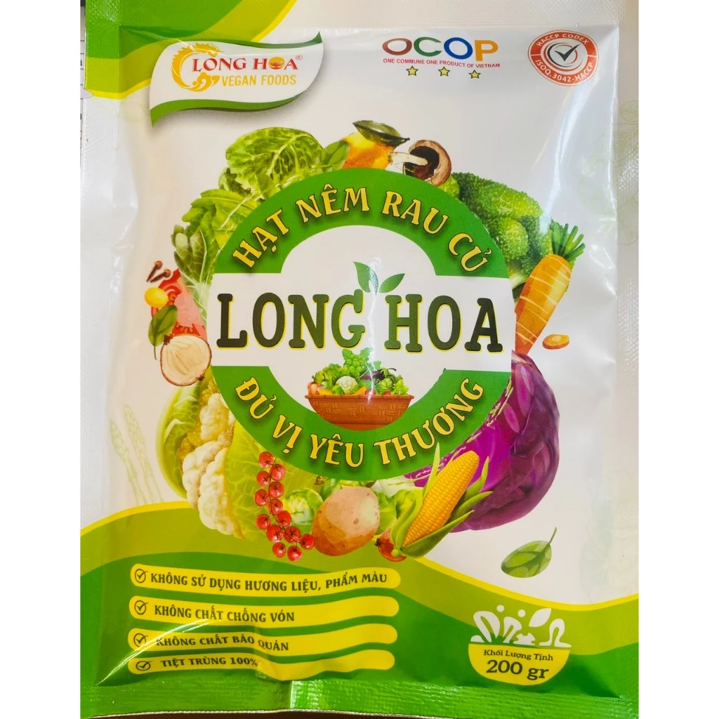 Hạt nêm rau củ Long Hoa Vegan Foods - chay mặn đều dùng được