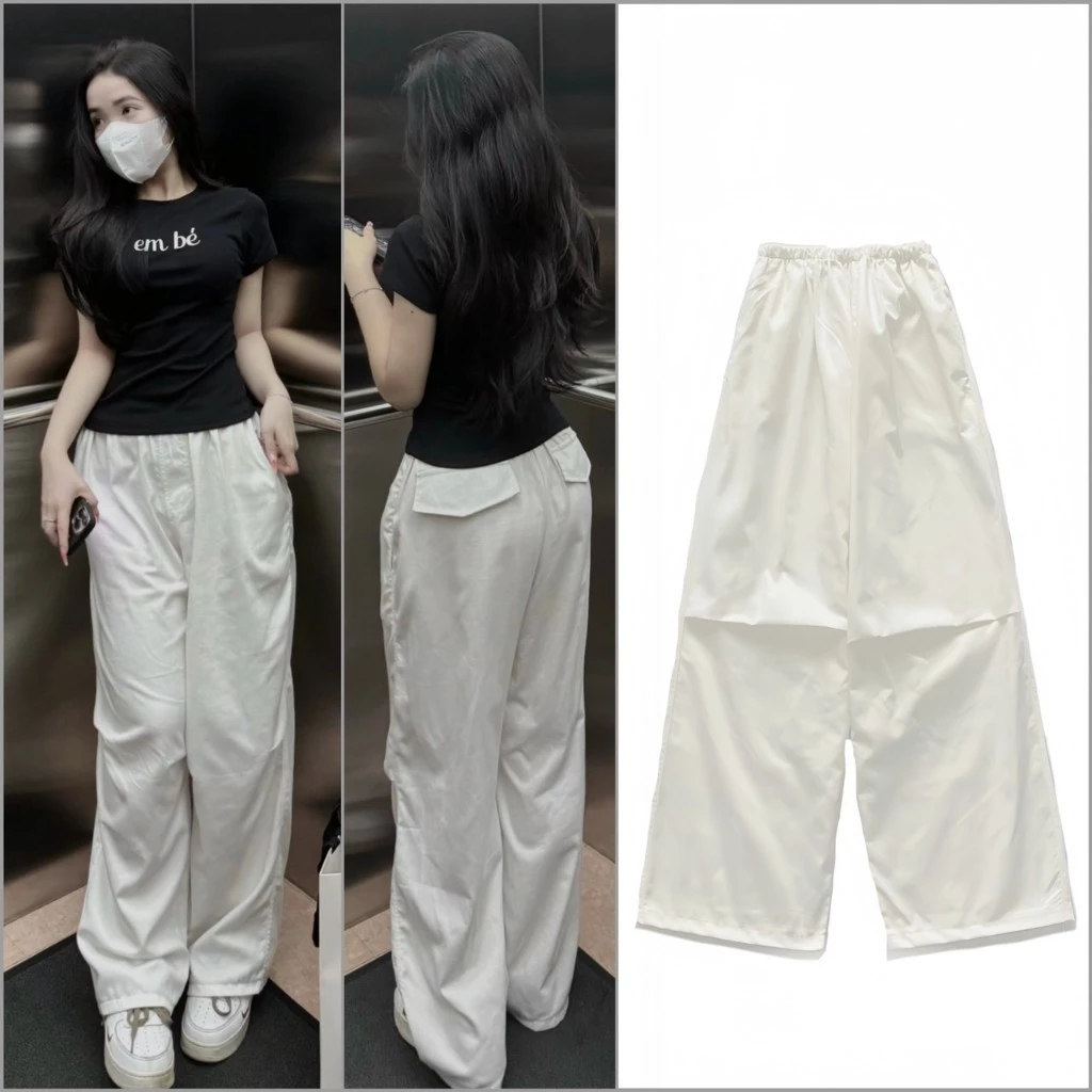 Quần Kaki Ông Rộng Uniex Cạp Chun Lưng Cao Có Bigsize 70KG MA 144