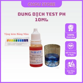 Dung dịch test pH nước 10ml cho kết quả chính xác ,nhanh chóng