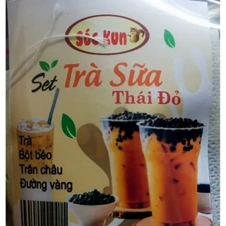 Trà sữa Thái Đỏ -sét trà tự pha chế