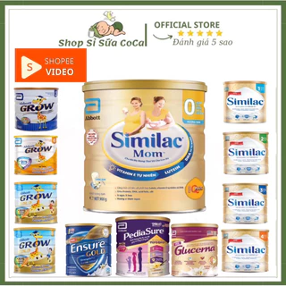 [Video Shopee] Sữa bột Abbott- Sữa bầu Similac Mom Pediasure Ensure Abbot Grow 3,4,3+ 6+ Mẫu mới date mới