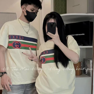 Áo Phông GC Thun Cộc Tay Cổ Bo, Áo Thun Nam Nữ Cho Các Cặp Đôi Chất cotton Cực Mát