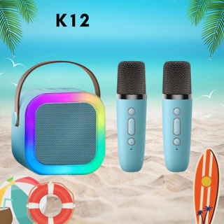 Loa bluetooth K12 Không Dây mini Kèm 2 Micro Thiết Kế Nhỏ Gọn Tiện Dụng | Bruda | LOA K12