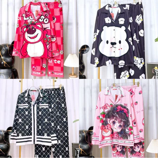 Đồ bộ Thun 3D cotton lạnh bigsize siêu cute TAY DÀI QUẦN DÀI