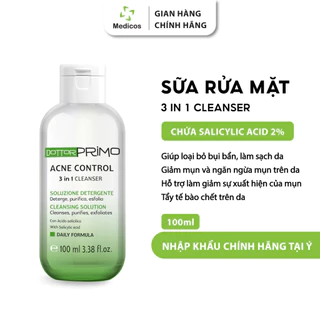 Sữa Rửa Mặt Ngừa Mụn DottorPrimo Acne Control 3 in1 Cleanser