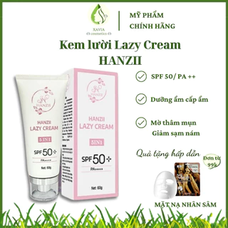 Kem lười HANZII - Kem lười Lazy Cream HANZII không gây bết dính, không lộ vân kem, chống nắng SPF 50, thay thế makeup