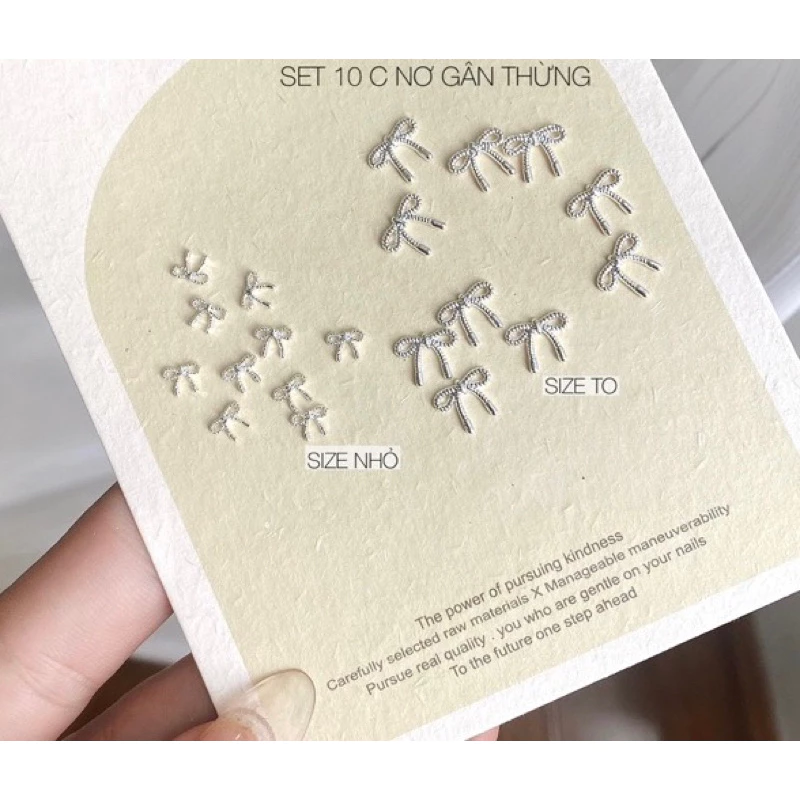 Charm nơ thừng,charm  trang trí móng tay