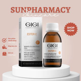 Peel làm căng bóng và sáng da ngay lập tức Gigi Ester C 13% Mandelic & 2% Salicylic Peel