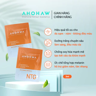 Mẫu thử Serum Tinh Chất Dưỡng Trắng Da Ahohwa Ampoule NTG Mờ Thâm Mụn, Sạm Nám, Chống Lão Hóa