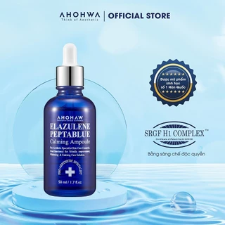 [Kèm quà]Serum Elazulene Peptablue Ahohaw Ampoule 50ml cung cấp độ ẩm phục hồi giảm nếp nhăn