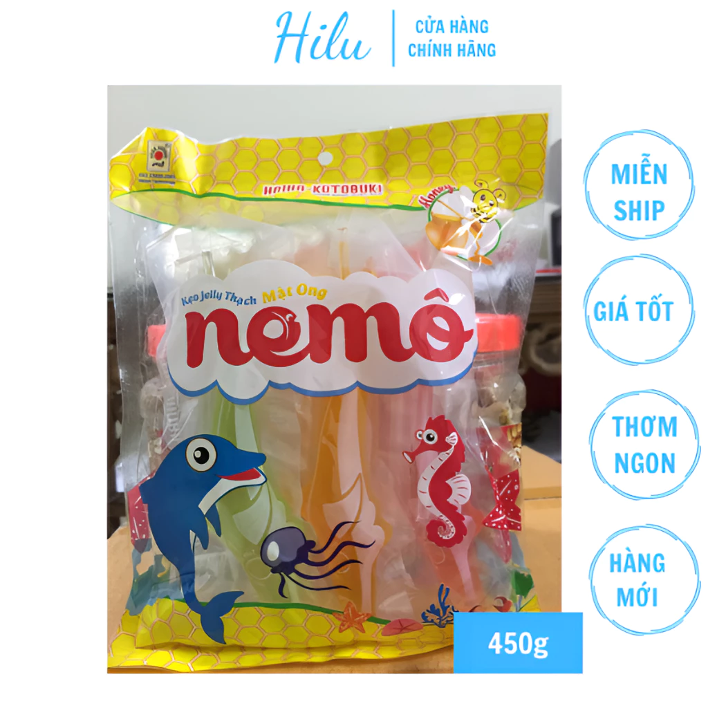 Thạch rau câu con cá Nemo Hải Hà 450g