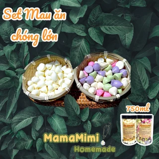 [Set Mau Ăn Chóng Lớn] Combo 2 Hộp 750ml Bánh Sữa Chua Nguyên Vị, Trái Cây Ăn Dặm Cho Bé Từ 6 Tháng Thơm Ngon Giòn Tan