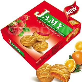 Bánh Quy Jamy Nhân Mứt Dâu (Hộp 200g)