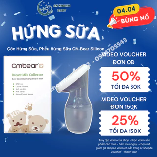 Cốc hứng sữa CMBear silicon an toàn và tiện lợi