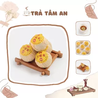 Trà phổ nhĩ quýt hoa cúc làm đẹp da, tốt cho hệ tiêu hóa