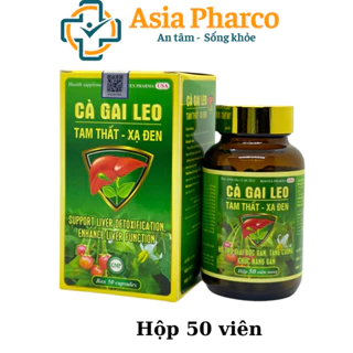 Bổ gan Cà Gai Leo Tam Thất Xạ Đen ROXTECH mát gan, giải độc gan - Chai 50 viên [Cà Gai Leo Tam Thất Xạ Đen]