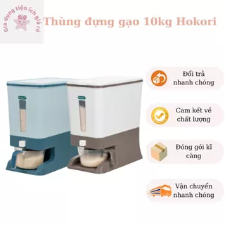 Thùng gạo,hộp đựng gạo Hokori Việt Nhật tiện ích 10kg.