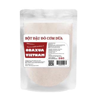 Bột Đậu Đỏ Cơm Dừa Obaxua - Tẩy Da Chết , Cấp Ẩm , Dưỡng Trắng:OG159:Đậu Đỏ Cơm Dừa 75G
