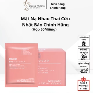 Mặt nạ nhau thai cừu dưỡng trắng da , mặt nạ cấp ẩm trắng da mờ nám ( Hộp 50 miếng )