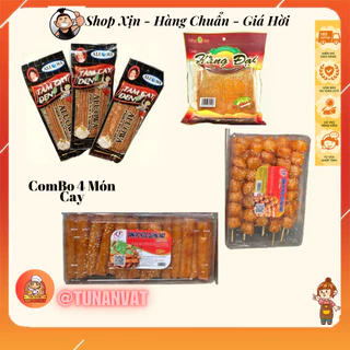 ComBo   [10 Gói Tăm Cay Đen. ] [Pò Quẩy.] [Pò Xiên Cay Hộp.]  [Bò Miếng Hằng Đại,] tún ăn vặt