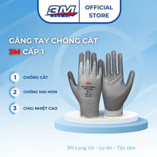 Găng Tay Chống Cắt Cấp Độ 1 3M GTCC Size M - 3M Long Vu