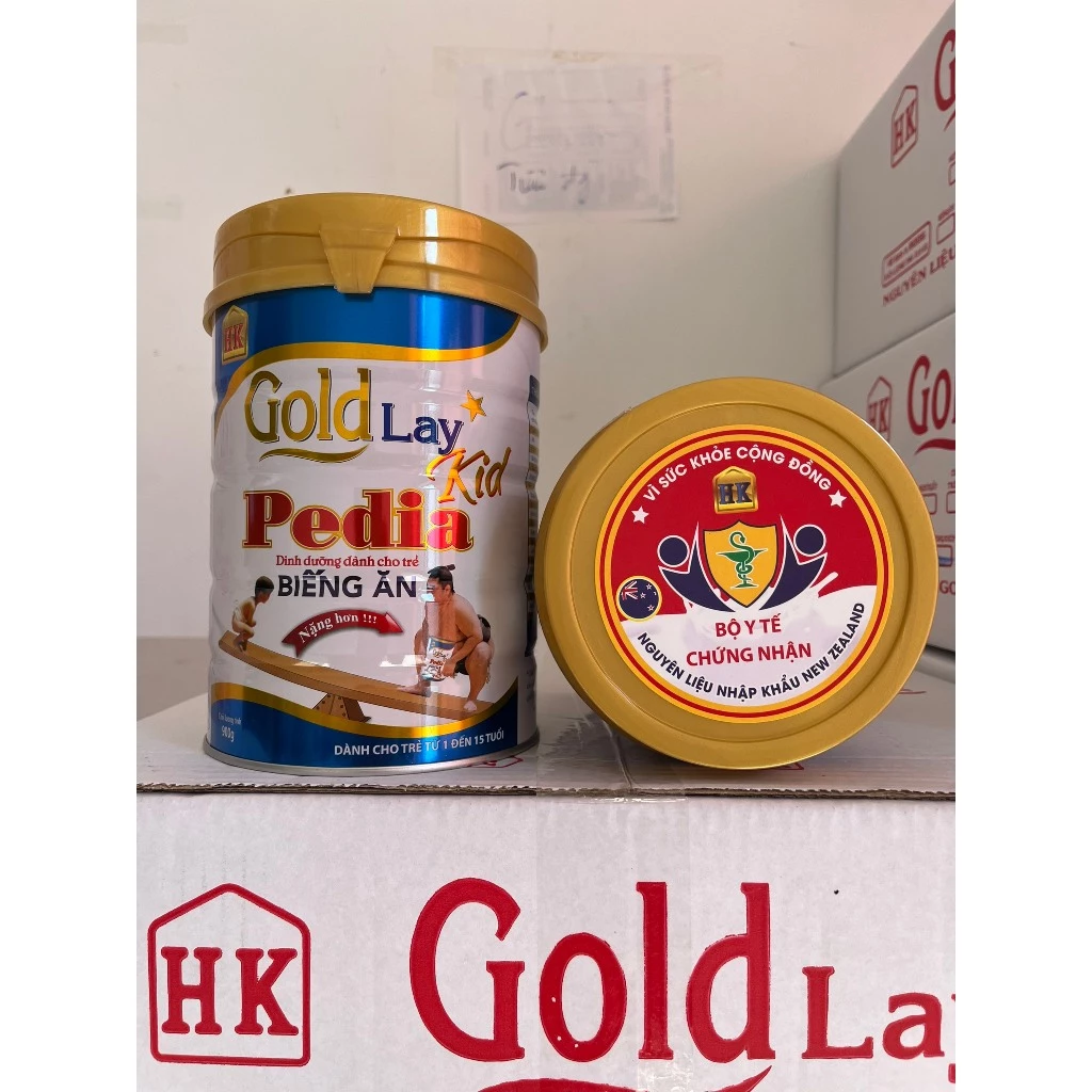 Sữa tăng cân GoldLay Pedia 900g dành cho trẻ biếng ăn, chậm tăng cân, date luôn mới