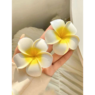 kẹp tóc hình hoa sứ xinh xắn hot trend siêu đáng yêu 4.5cm