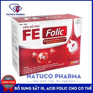 Viên uống bổ sung Sắt, Acid Folic FE FOLIC Pharmacist dùng cho phụ nữ mang thai và cho con bú, người mất máu nhiều