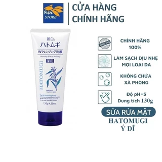 Sữa Rửa Mặt Trắng Da Hạt Ý Dĩ  Hatomugi Naturie