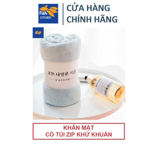 Khăn Mặt Hàn Quốc Siêu Mềm Mại Đóng Túi Zip Khử Khuẩn - Kích Thước 50x30cm