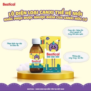 Canxi sinh học kết hợp vitamin D3 K2 hỗ trợ tăng chiều cao Bestical 120ml