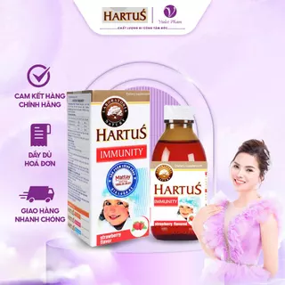 Siro Hartus Immunity hỗ trợ tăng đề kháng cho trẻ giúp bé khoẻ mạnh giảm chứng biếng ăn 150 ml - VioletPham