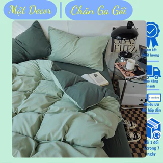 Bộ chăn ga gối Cotton Tici Notag 4 món gam màu pastel phong cách hàn quốc