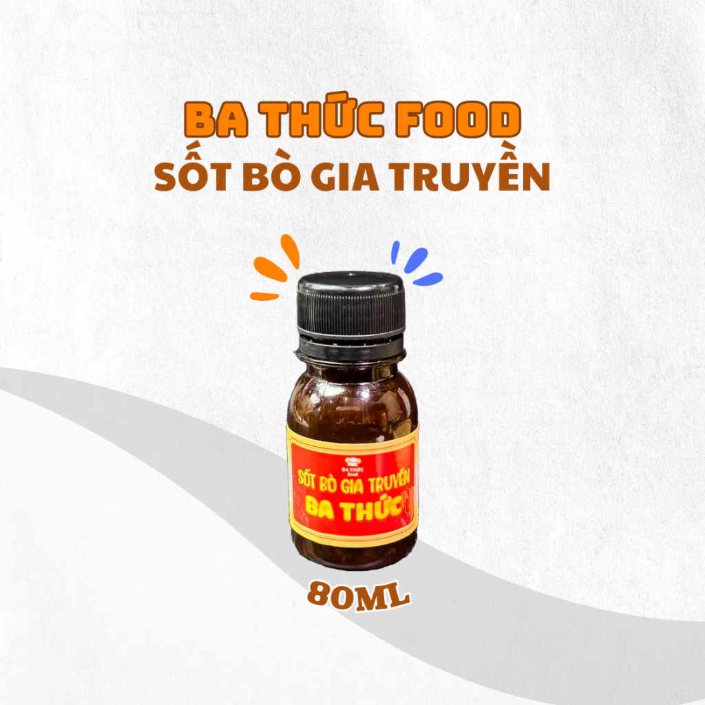 Nước Sốt Bò Ăn Liền Thơm Ngon 80ml Ăn Cùng Khô Bò, Trộn Bánh Tráng| Ba Thuc Food