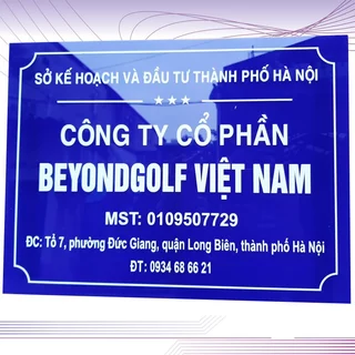 Biển Hiệu Công Ty, Biển Phòng Ban Bằng Mica In Ngược Chống Phai Màu Cao Cấp Thiết Kế Theo Yêu Cầu