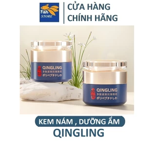 Kem trẻ hoá xoá nếp nhăn da Qingling, Kem mờ nám tàn nhang chống chảy xệ, bổ sung collagen Qingling - 50G