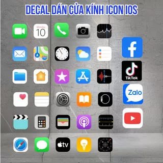 Bộ Decal 30 Icon Dán Trang Trí Cửa Hàng Điện Thoại - Anchi Print