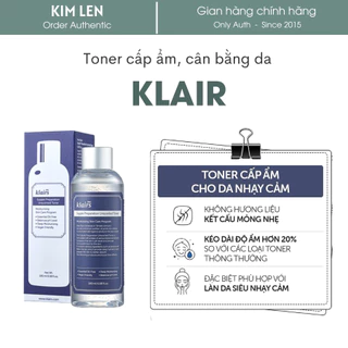 Nước hoa hồng không mùi cấp ẩm, dịu da Klair 180ml