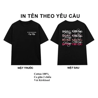 Áo thun in TÊN theo yêu cầu vải cotton 100%