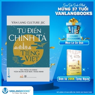 Sách Vanlangbooks - Từ Điển Chính Tả Tiếng Việt (Vl)