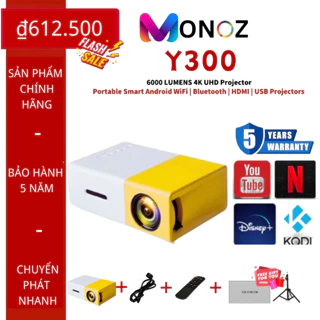 ✨Y300✨Máy chiếu Y300 máy chiếu di động HD 1080P hỗ trợ Android HDMI USB